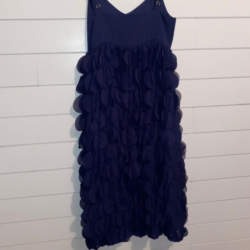 NWT Trina Turk Carolina Circular Applique Midi-Dress - Indigo (Women's Size 4) - Picture 6 of 9